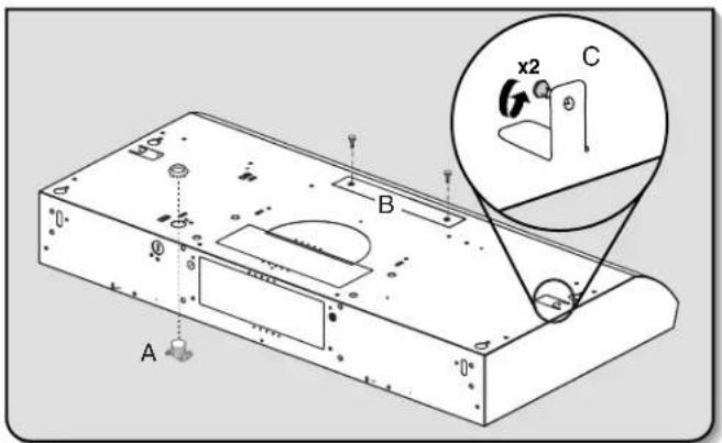 KITCHENAID WVU15UN0FB - Préparation des conduits d'évacuation et des pattes de montage de la hotte - 1