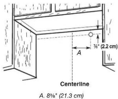 KITCHENAID UXT3030AYB - To wire through wall: - 1