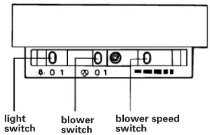 KITCHENAID KWCU265HSS - Opening the canopy hood control panel: - 1