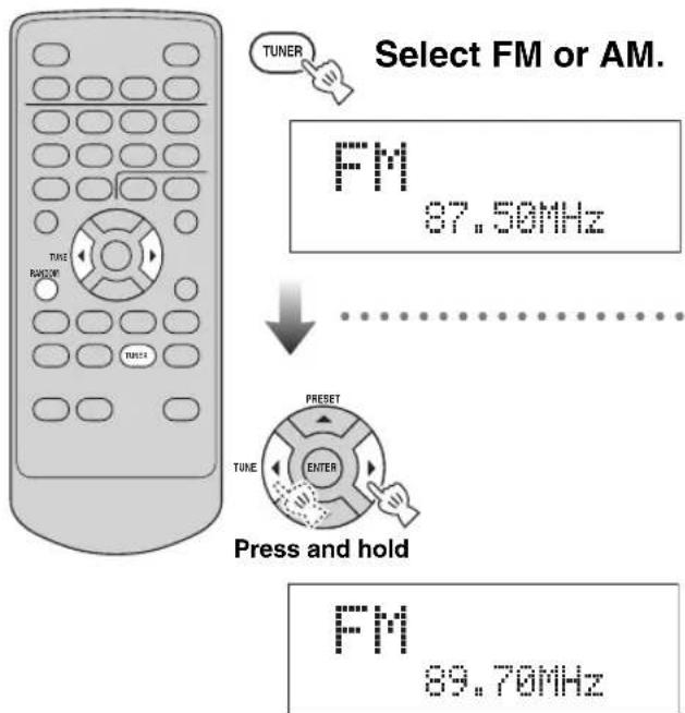 YAMAHA TSX100 - Tuning radio stations - 1