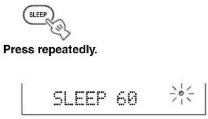 YAMAHA TSX100 - ■Setting the sleep timer - 1