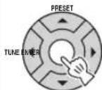 YAMAHA TSX100 - Presetting radio stations manually (Manual preset) - 3
