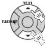 YAMAHA TSX100 - Presetting radio stations manually (Manual preset) - 5