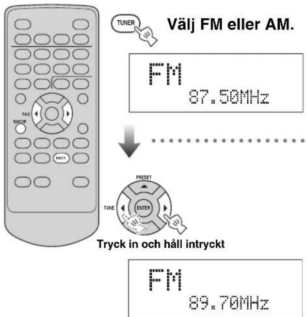 YAMAHA TSX100 - Att ställa in radiostationer - 1