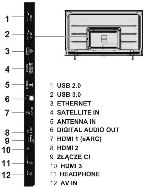 PANASONIC TX43LX710E - Gniazda - 1