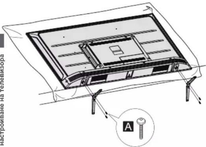 PANASONIC TX43LX710E - Сглобяване на стойката - 1