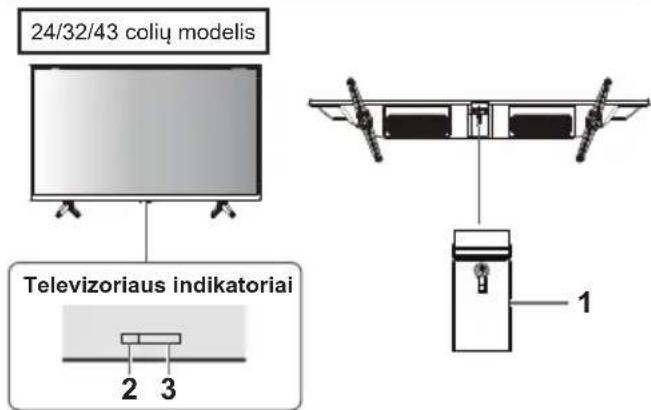 PANASONIC TX43LS500E - Televizoriaus valdiklių naudojimas - 1