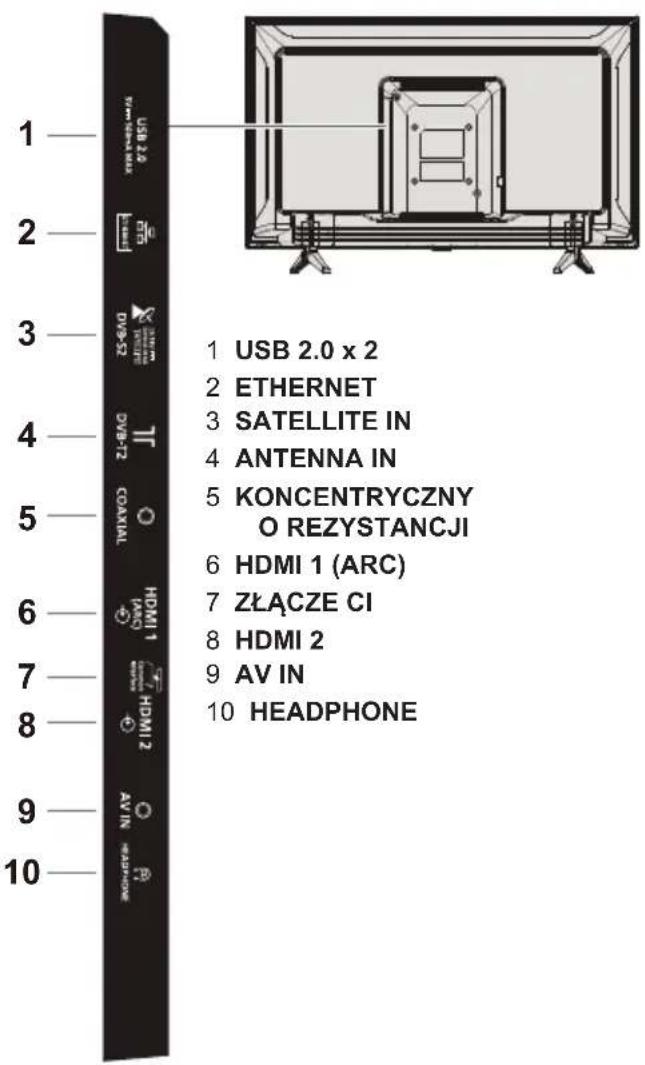 PANASONIC TX43LS500E - Gniazda - 1