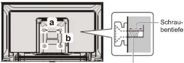 PANASONIC TX43LS500E - Wandmontage des Fernsehgeräts (optional) - 1