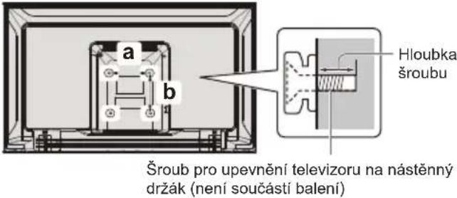 PANASONIC TX43LS500E - Montáž televizoru na stěnu (volitelné) - 1