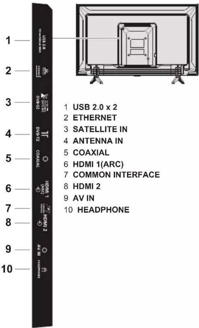 PANASONIC TX32LS500E - Terminals - 1