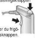 PANASONIC MXS101W - frigöringsknappen och lás barnlaset. - 3