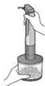 PANASONIC MXS401S - When finished, release trigger switch and lock child lock. Confirm that rotation has stopped, then remove blender from adapter. - 1