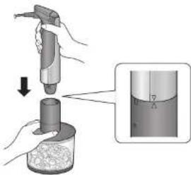 PANASONIC MXS401S - Montaggio la accessorio tritatutto - 8