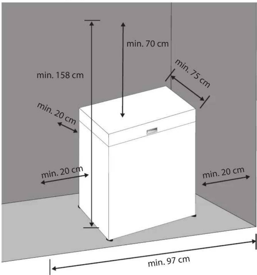MEDION MD 37376 - Gefriertruhe aufstellen und ausrichten - 1