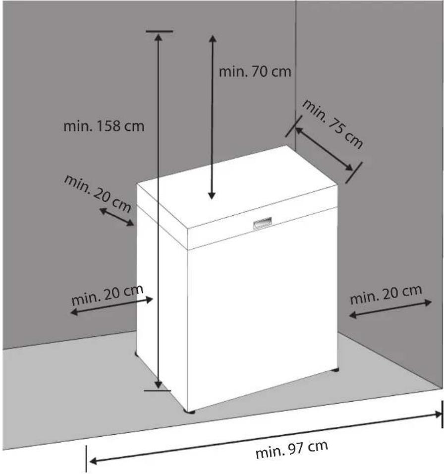 MEDION MD 37376 - Posizionamento e livellamento del congelatore - 1