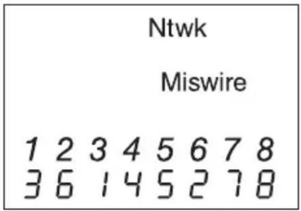 Ntwk Miswire 1 2 3 4 5 6 7 8 3 6 1 4 5 2 7 8