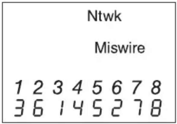 Ntwk Miswire 1 2 3 4 5 6 7 8 3 6 1 4 5 2 7 8