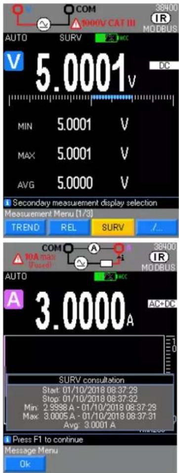 CHAUVIN ARNOUX CA 5293 - Mode surveillance 5.11. - 1