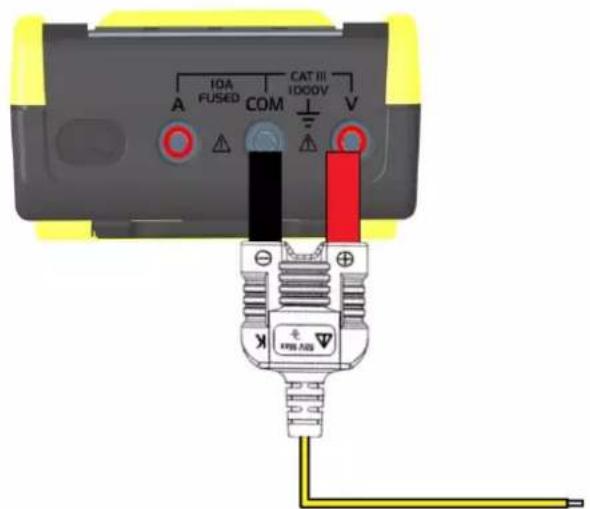 CHAUVIN ARNOUX CA 5293 - Raccordement d'un thermocouple K ou J avec la prise thermocompensée - 1