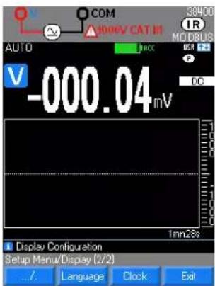 CHAUVIN ARNOUX C.A 5292 - Util 2/2 : Langue et horloge - 1
