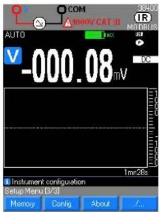CHAUVIN ARNOUX C.A 5292 - SETUP 3/3 : Configuration et personnalisation - 1