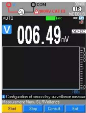 CHAUVIN ARNOUX C.A 5292 - Mode surveillance 5.11. - 2