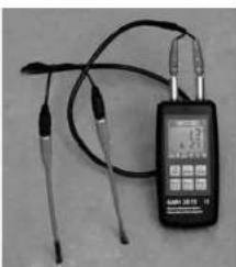 Greisinger GMH 3810 - "Matières dures" (béton) : mesure avec sondes à balai (GBSL91 ou GBSK91) - 1