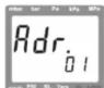 Greisinger GMH 3161 - Adr : adresse - 1