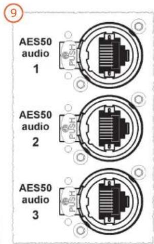 AES50 audio 1 AES50 audio 2 AES50 audio 3