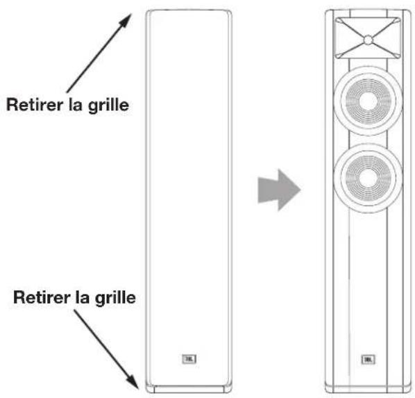 JBL Studio 680 - Retrait des grilles - 1