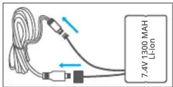 Pyle PCO865 - • CHARGEMENT DE LA BATTERIE - 1