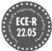 CRIVIT IAN 374012 - Homologácia ECE-R 22.05 - 1