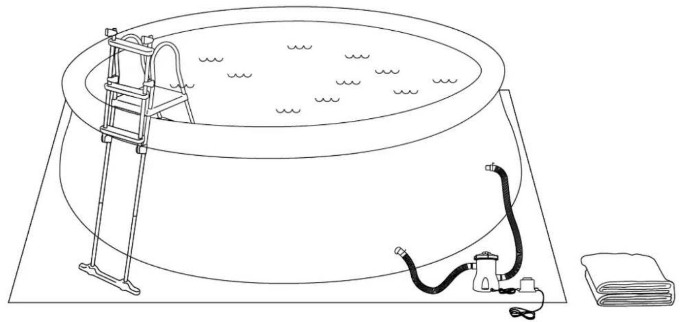 CRIVIT 53013A - QUICK-UP-POOL QUICK-UP POOL PISCINE QUICK UP - 4