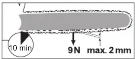 PARKSIDE PKS 1600 B2 - Furészlanc megfeszítése - 2