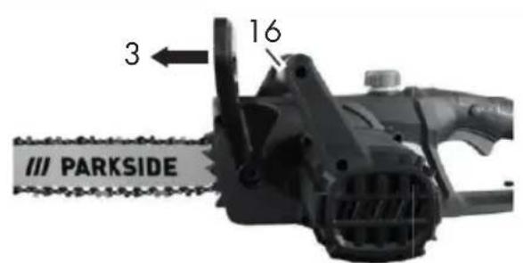 PARKSIDE PKS 1600 B2 - Explosionszeichnung · Exploded Drawing Rysunek samorozwijajcy · Eksplosionstegning Nákresy explózii · Vue éclatée · Explosietekening Vyékres sestaveni · Plano de explosión Disegno esploso · Robbantott ábra · Eksplozijska risba - 8