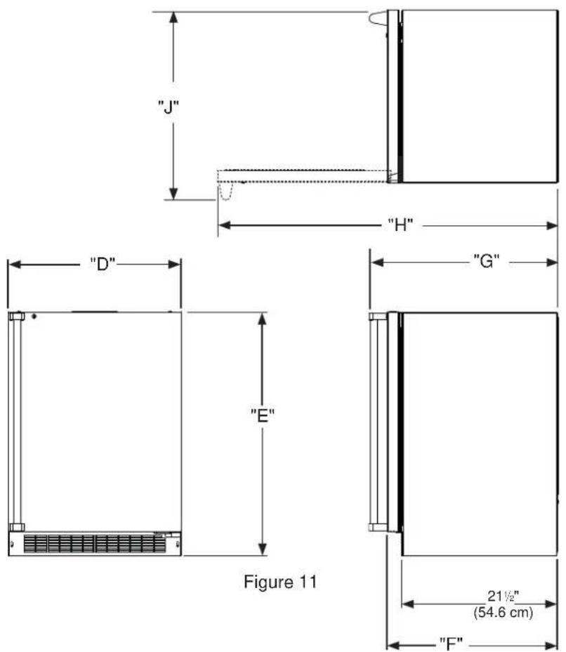 VIKING VGR5304BCS - PRODUCT DIMENSIONS - 1