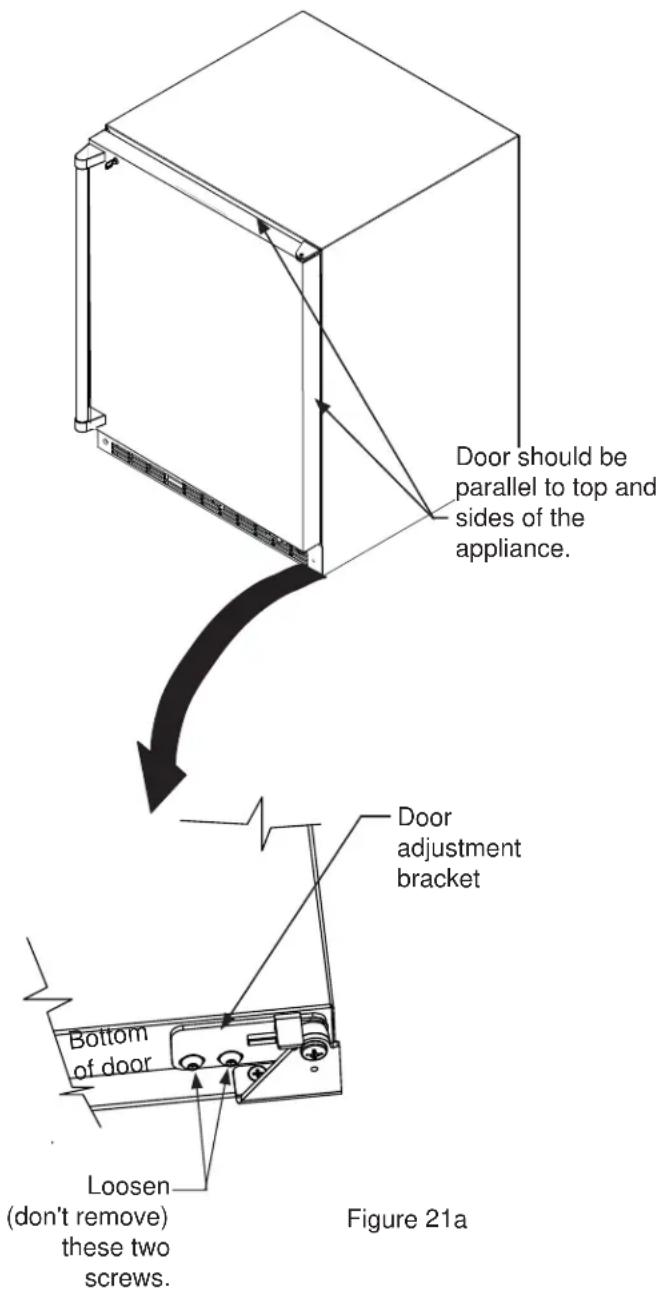 VIKING VGR5304BCS - Door alignment: - 1