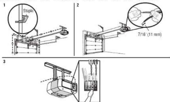 LIFT-MASTER 83650267 - OPTION A - INSTALLATION WITHOUT PRE-WIRING - 1