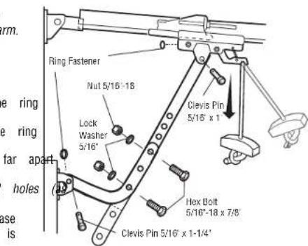 LIFT-MASTER 83650267 - Connect the Door Arm to the Trolley - 4