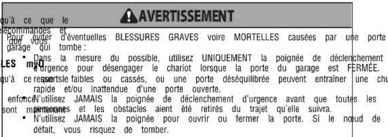 LIFT-MASTER 83650267 - Pour ouvrir la portemannuellement - 1