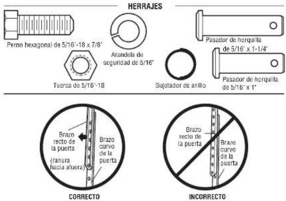 LIFT-MASTER 83650267 - Conecte el brazo de la puerta al carro - 1