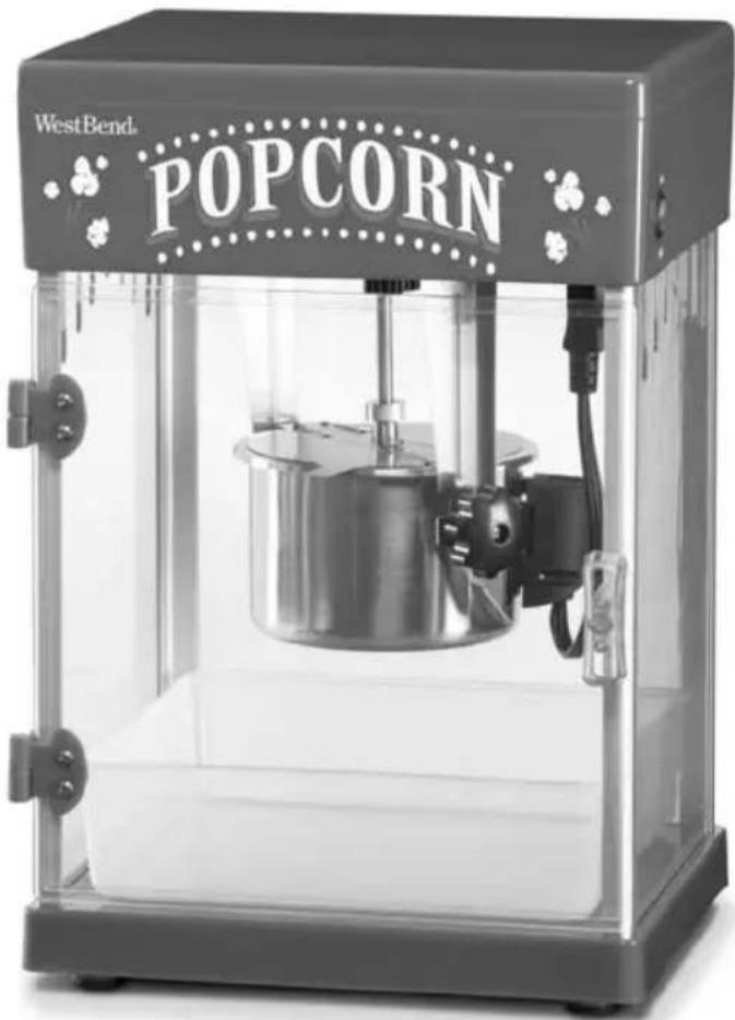 WestBend 82512 - MACHINE A POPCORN THEATER-STYLE™ STIR CRAZY® DE 2.5 Oz. (70.9G) - 1