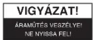HQ INV400012 - Biztonsági óvintézkedések: - 2