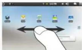 Arnova 7 - The extended Home screen - 2