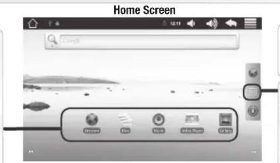 Home Screen Open Save Copy Print
