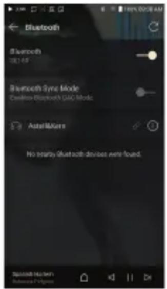 ASTELL KERN SE180 - Activation/désactivation du bluetooth - 1
