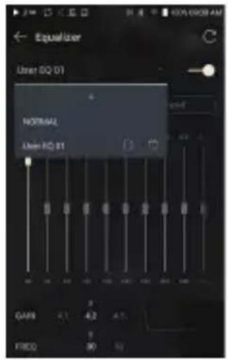 ASTELL KERN SE180 - Supprimer un paramètre d'égaliseur personnalisé - 1
