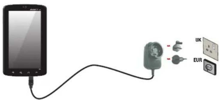 Arnova 7c G2 - Caricamento della batteria - 1