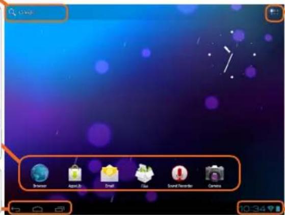 Browser Desktop Email Photo Sound Recorder Camera